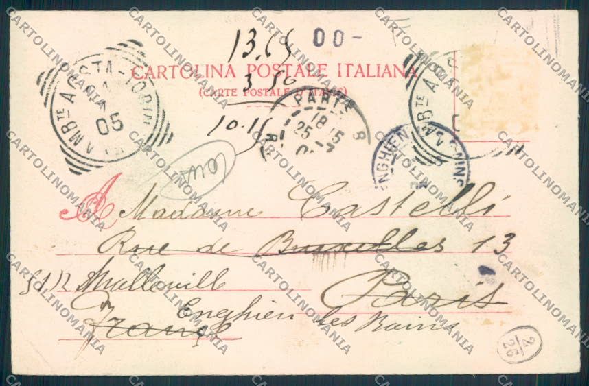 Aosta Saint Vincent COLLA cartolina MQ4890 – retro