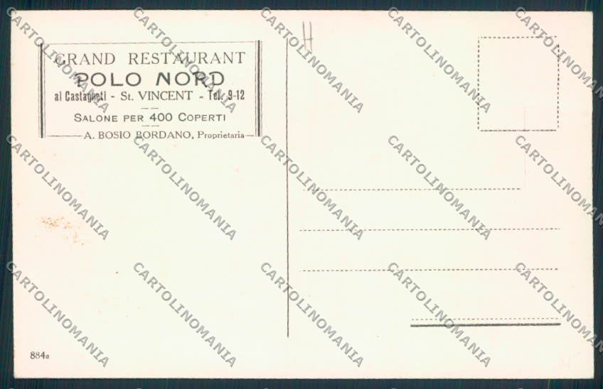 Aosta Saint Vincent cartolina MQ4900 – retro
