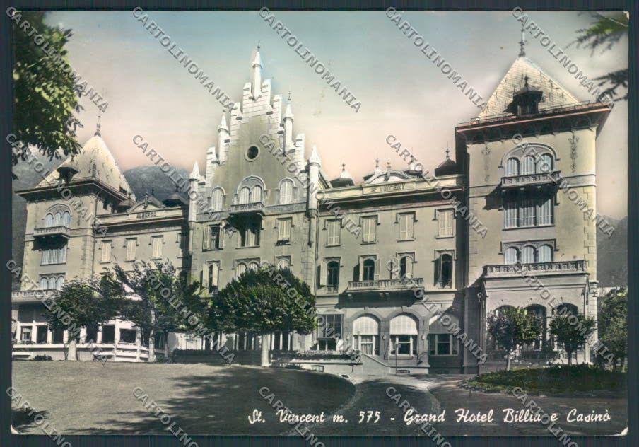 Aosta Saint Vincent foto FG cartolina MQ4906 – fronte