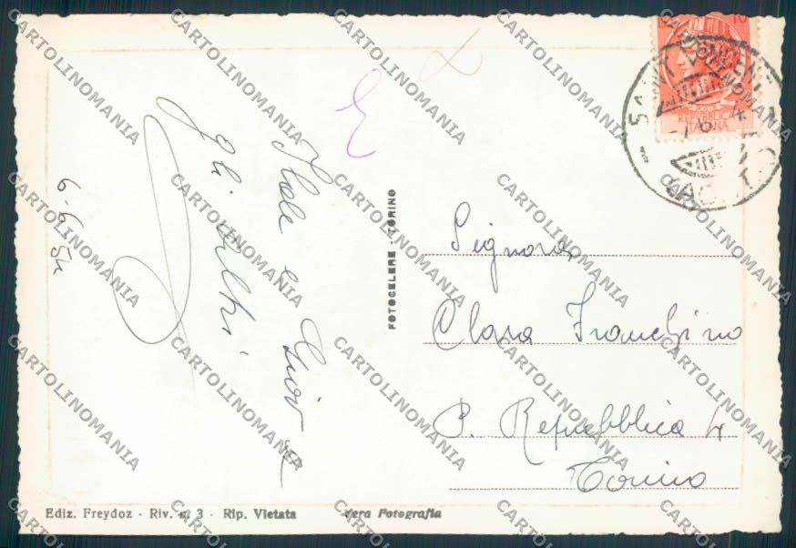 Aosta Saint Vincent foto FG cartolina MQ4908 – retro