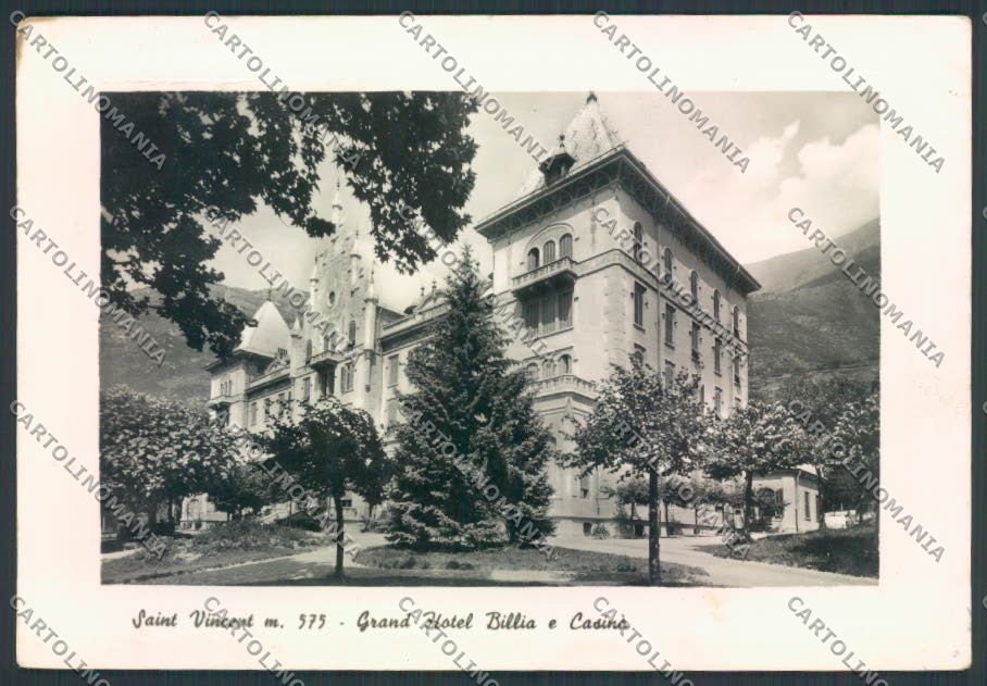 Aosta Saint Vincent foto FG cartolina MQ4909 – fronte