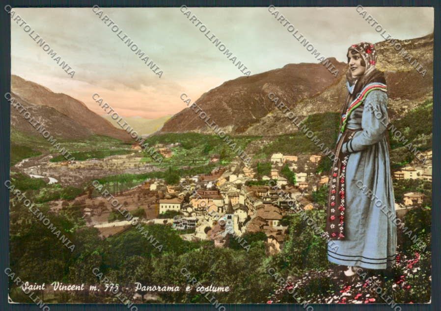 Aosta Saint Vincent foto FG cartolina MQ4912 – fronte