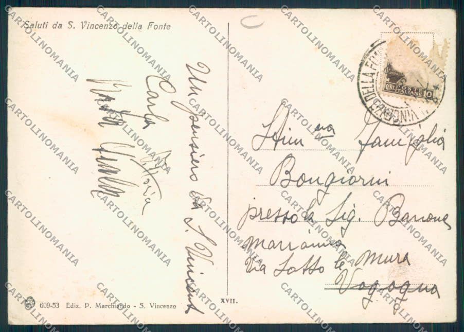 Aosta Saint Vincent FG cartolina MQ4918 – retro