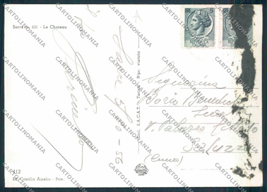 Aosta Sarre foto FG cartolina MQ4930 – retro