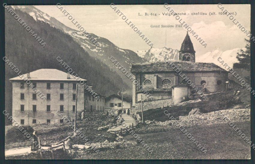 Aosta Valgrisenche cartolina MQ4936 – fronte