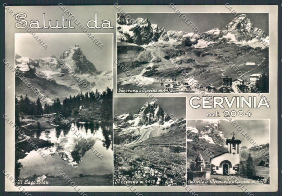 Aosta Cervinia Cervino foto FG cartolina MQ4956 – fronte