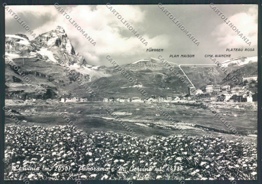Aosta Cervinia Cervino foto FG cartolina MQ4964 – fronte