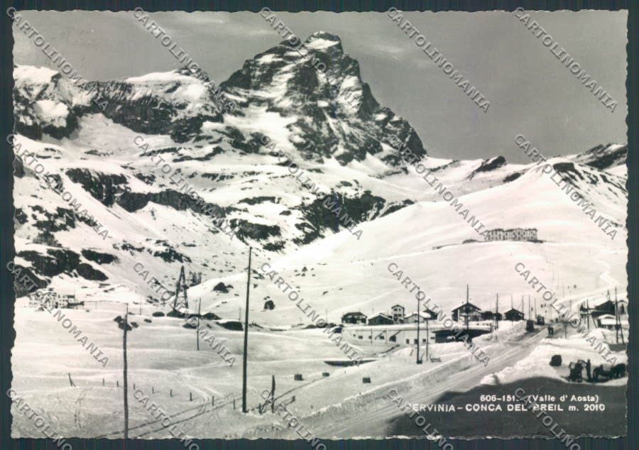 Aosta Cervinia Cervino foto FG cartolina MQ4968 – fronte