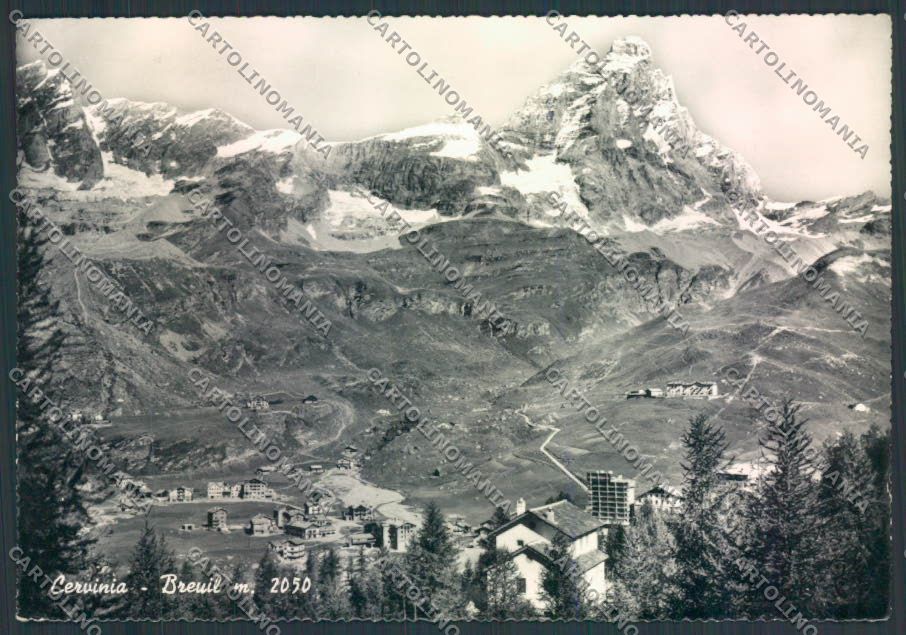 Aosta Cervinia Cervino foto FG cartolina MQ4973 – fronte
