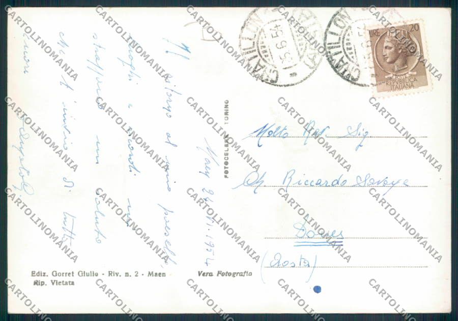 Aosta Valtournanche foto FG cartolina MQ4989 – retro