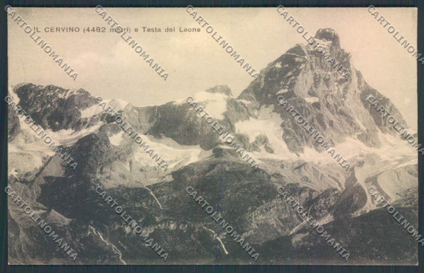 Aosta Valtournenche Cervino Genta cartolina MQ4995 – fronte
