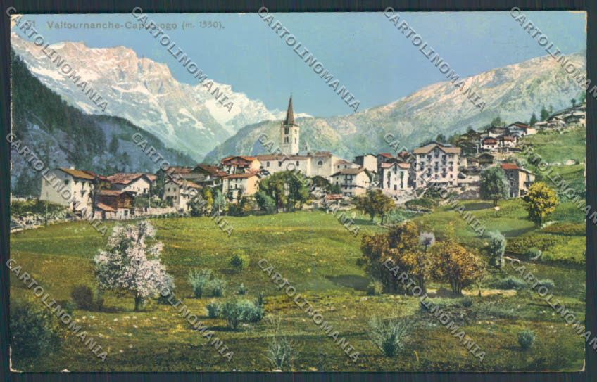 Aosta Valtournenche cartolina MQ5032 – fronte