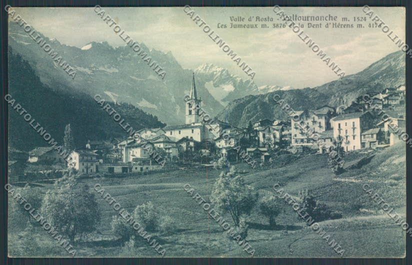Aosta Valtournenche cartolina MQ5037 – fronte