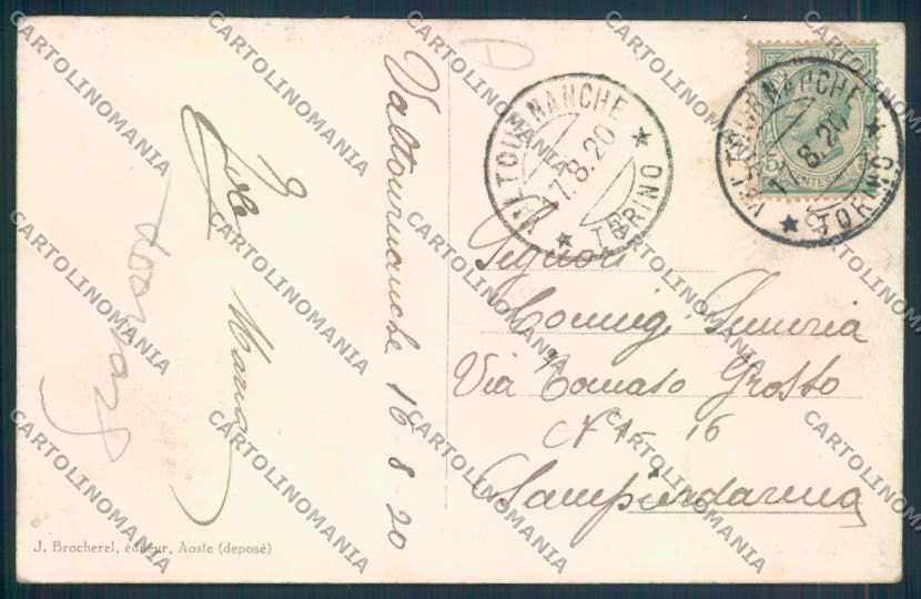 Aosta Valtournenche SCOLLATA cartolina MQ5049 – retro