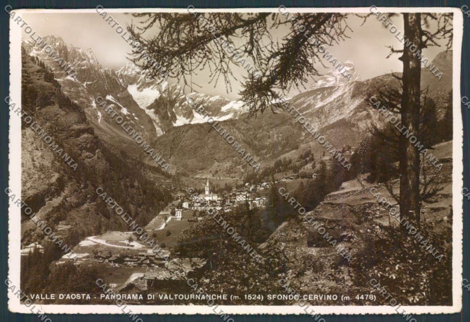 Aosta Valtournenche Cervino foto FG cartolina MQ5073 – fronte