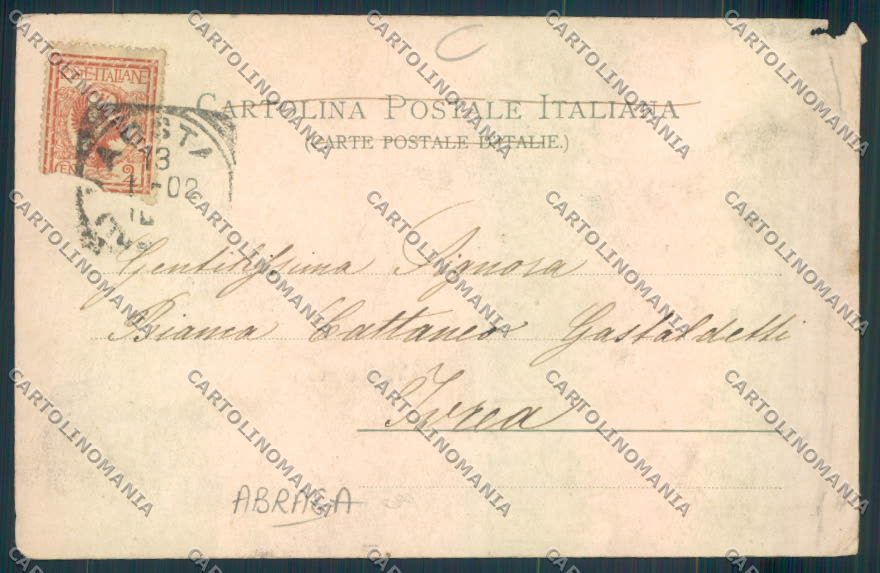 Aosta Verrès ABRASA cartolina MQ5089 – retro