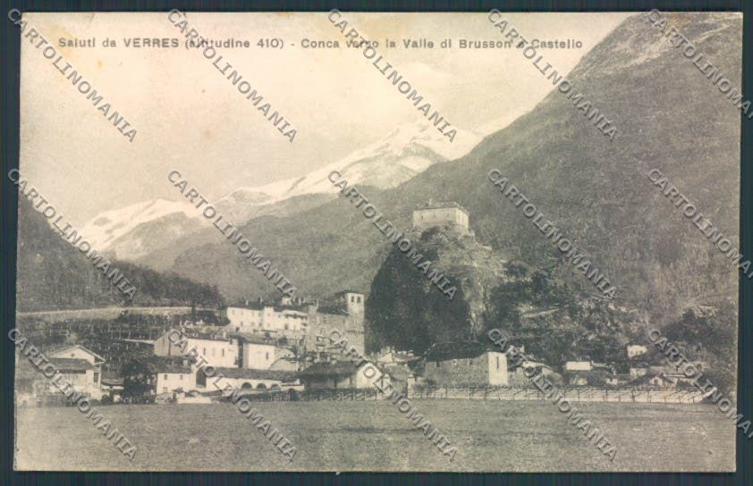 Aosta Verrès Genta cartolina MQ5091 – fronte