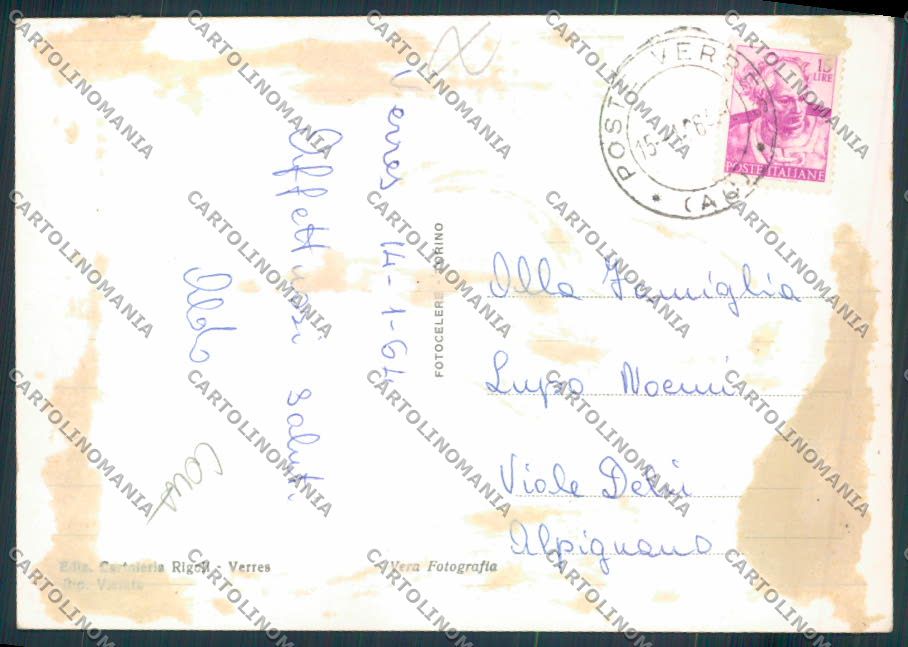Aosta Verrès COLLA foto FG cartolina MQ5106 – retro