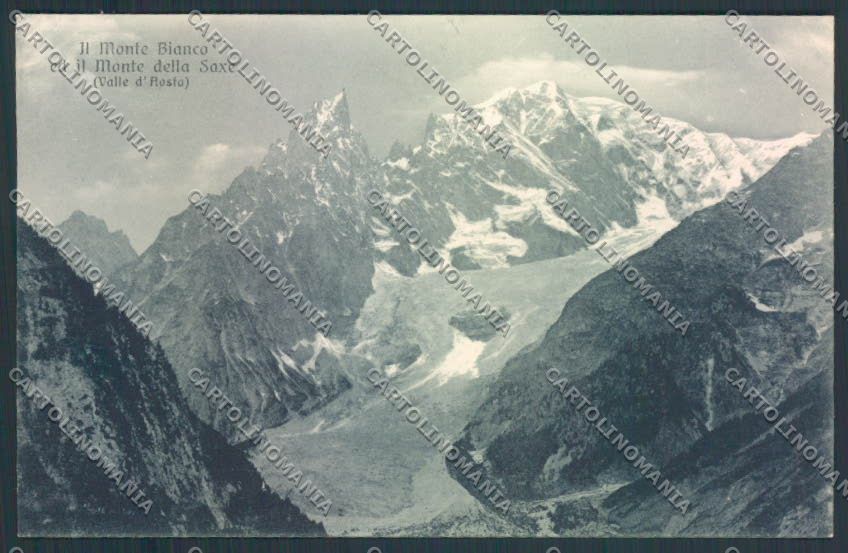 Aosta Valtournenche Monte Bianco Brenva cartolina MQ5129 – fronte