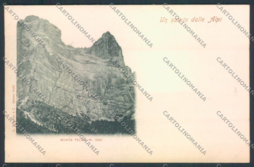 Belluno Monte Pelmo cartolina MQ5138 – fronte