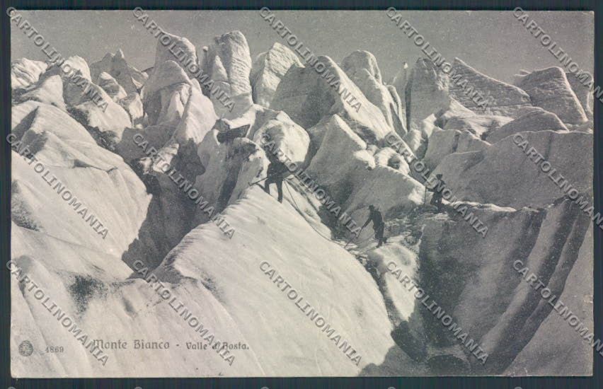 Aosta Valtournenche Monte Bianco Alpinismo cartolina MQ5149 – fronte
