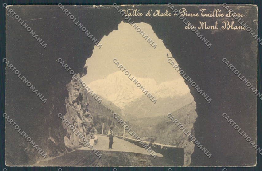 Aosta Monte Bianco Tunnel Taillée cartolina MQ5152 – fronte