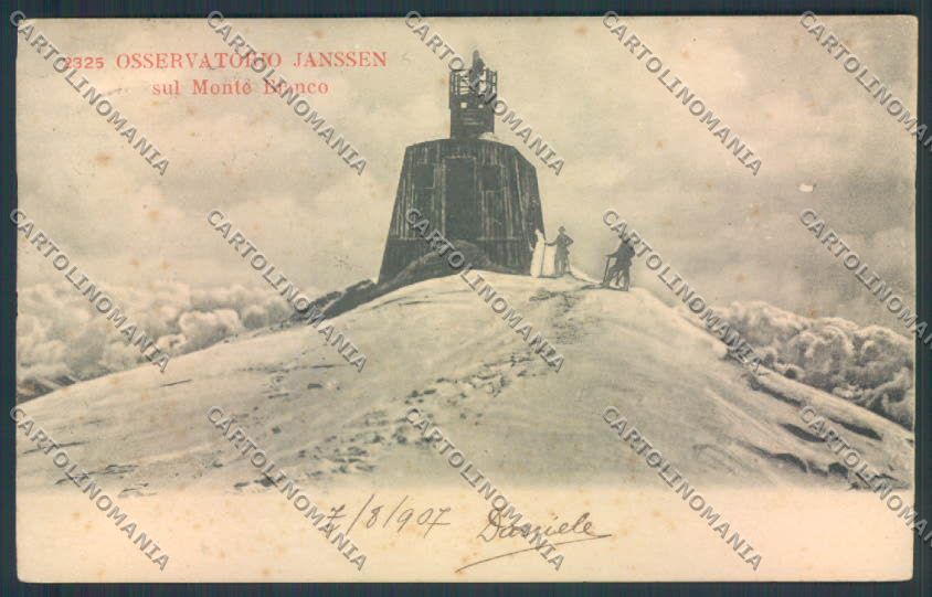 Aosta Monte Bianco Osservatorio Janssen cartolina MQ5161 – fronte