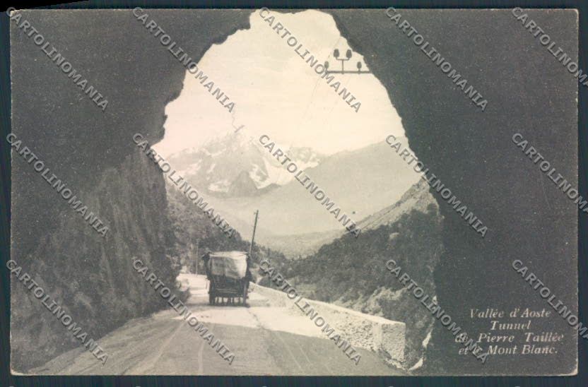 Aosta Monte Bianco Tunnel Taillée cartolina MQ5163 – fronte