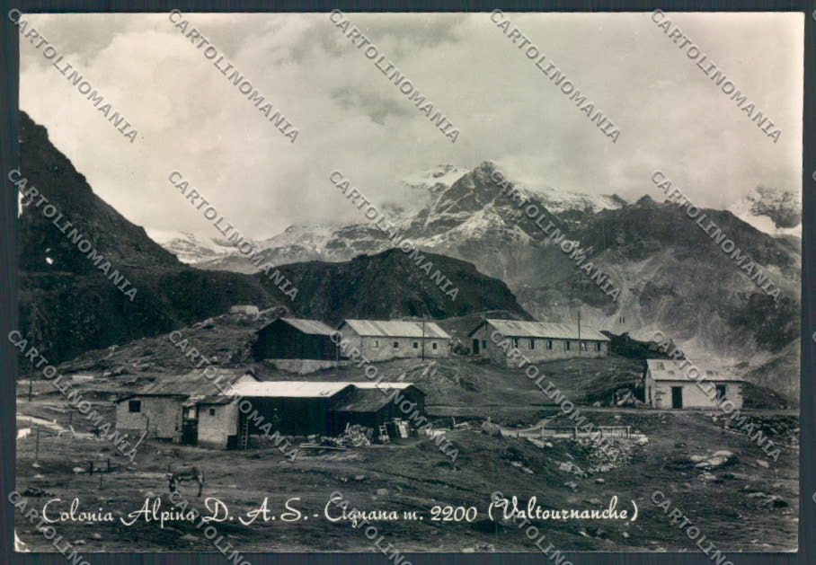 Aosta Valtournanche Cignana foto FG cartolina MQ5177 – fronte