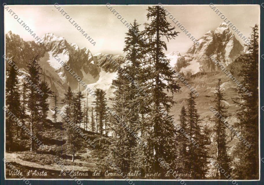 Aosta Valtournenche Cervino foto FG cartolina MQ5180 – fronte