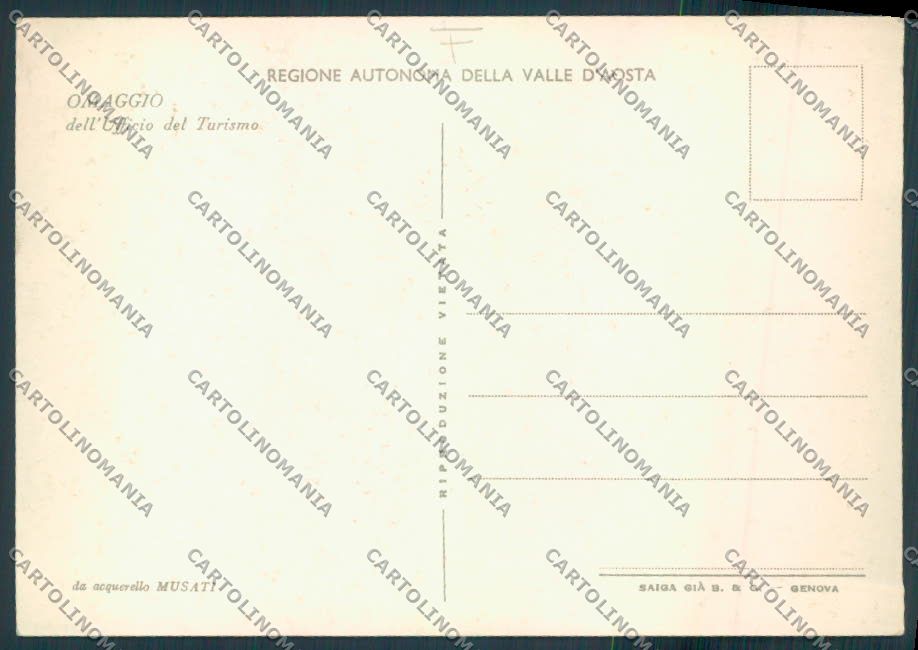 Aosta Musati FG cartolina MQ5185 – retro