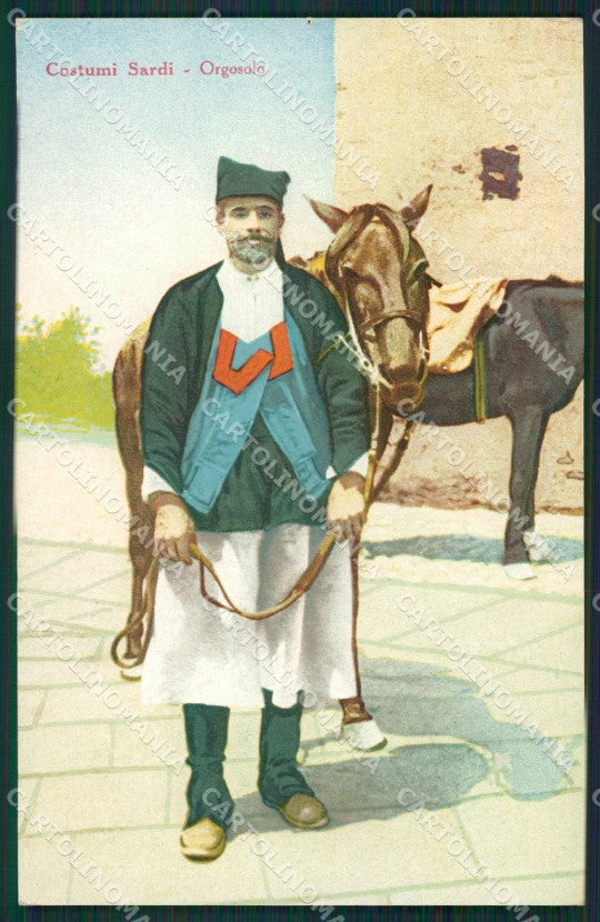 Nuoro Orgosolo Costumi Sardi cartolina MQ5198 – fronte