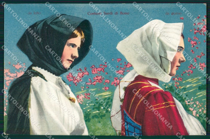 Sassari Bono Costumi Sardi cartolina MQ5203 – fronte