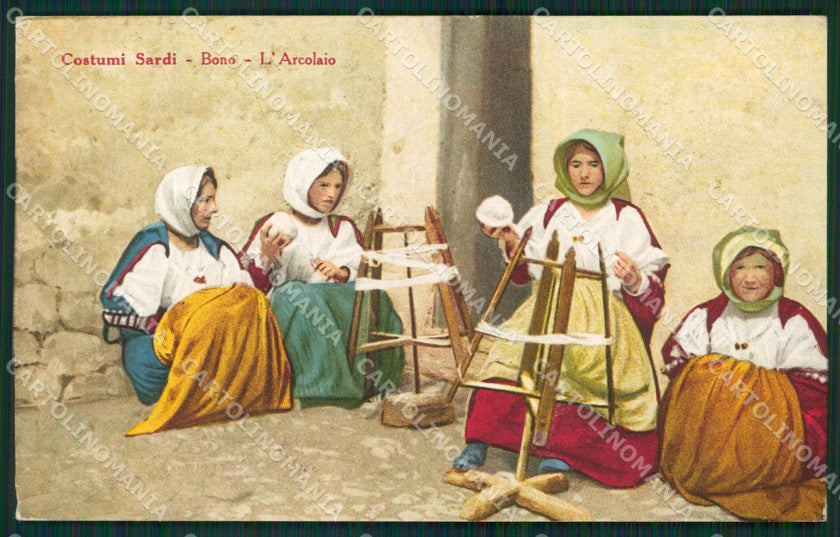 Sassari Bono Costumi Sardi cartolina MQ5207 – fronte