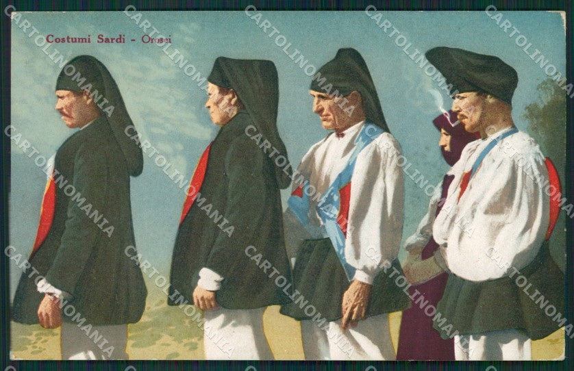 Nuoro Orosei Costumi Sardi cartolina MQ5218 – fronte