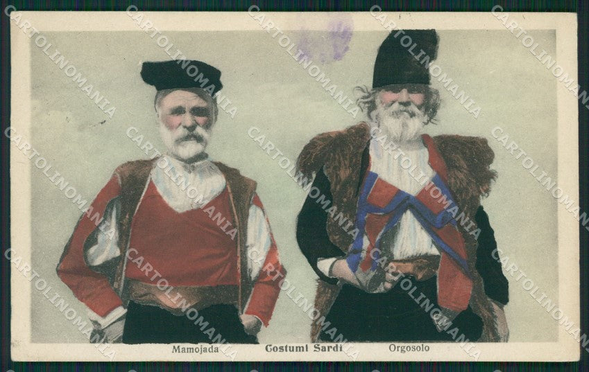 Nuoro Orgosolo Costumi Sardi MACCHIA cartolina MQ5219 – fronte