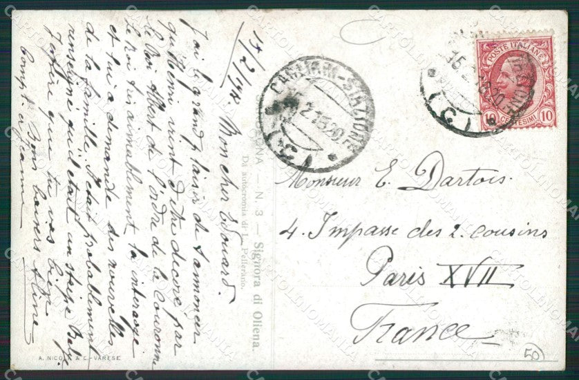 Nuoro Oliena Costumi Sardi MACCHIE cartolina MQ5223 – retro