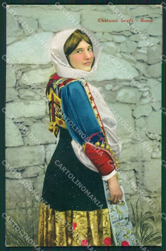 Sassari Bono Costumi Sardi cartolina MQ5226 – fronte
