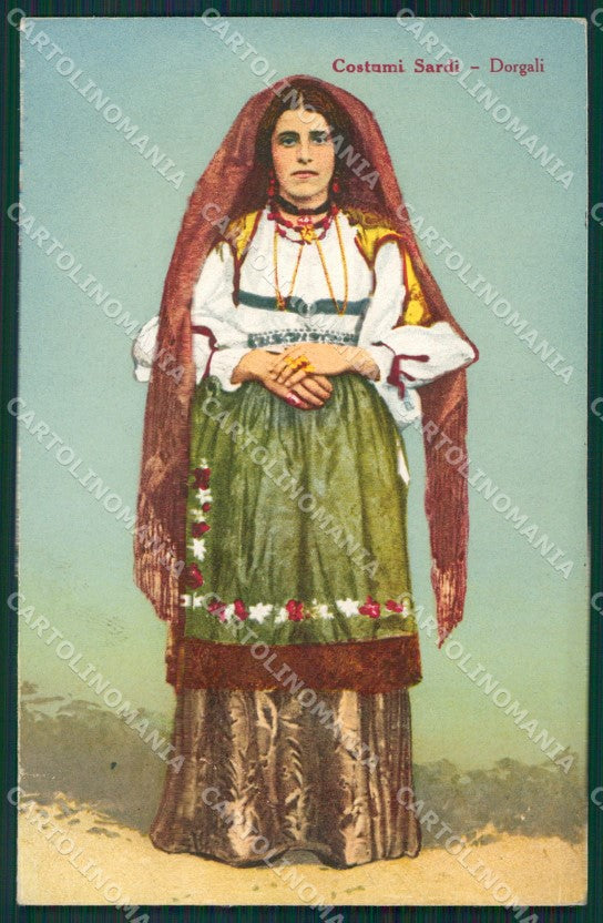 Nuoro Dorgali Costumi Sardi cartolina MQ5229 – fronte