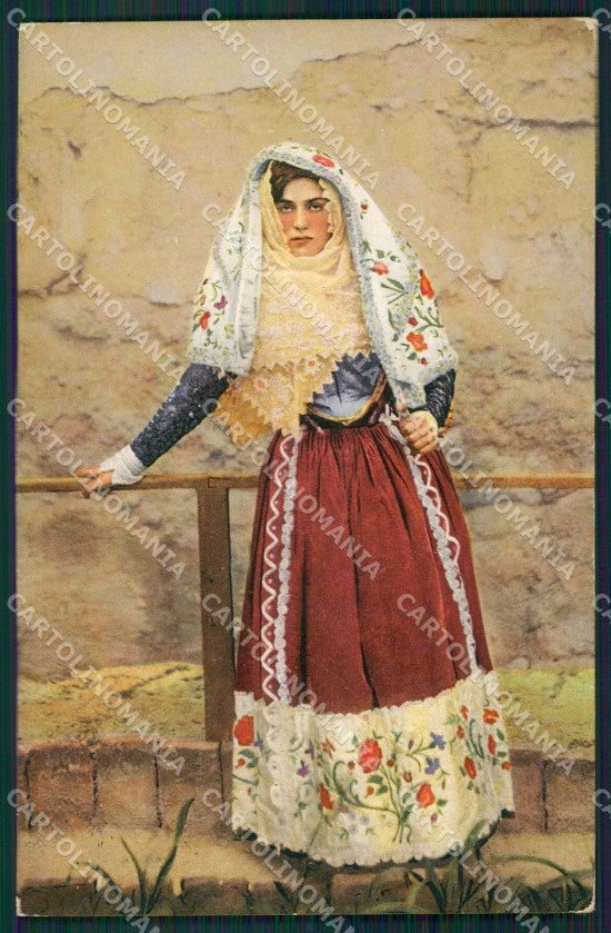 Sassari Osilo Costumi Sardi cartolina MQ5232 – fronte