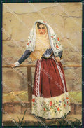 Sassari Osilo Costumi Sardi cartolina MQ5232 – fronte