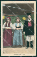 Oristano Milis Costumi Sardi PIEGHINE ANGOLINO SCOLLATO cartolina MQ5235 – fronte