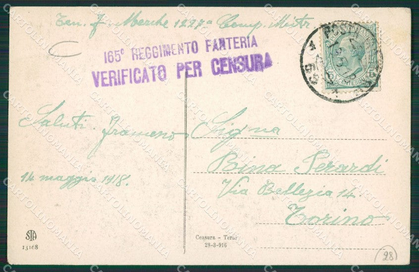 Oristano Milis Costumi Sardi PIEGHINE ANGOLINO SCOLLATO cartolina MQ5235 – retro