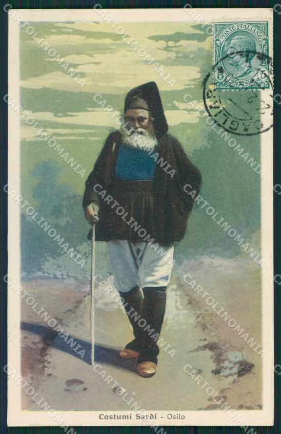 Sassari Osilo Costumi Sardi cartolina MQ5240 – fronte