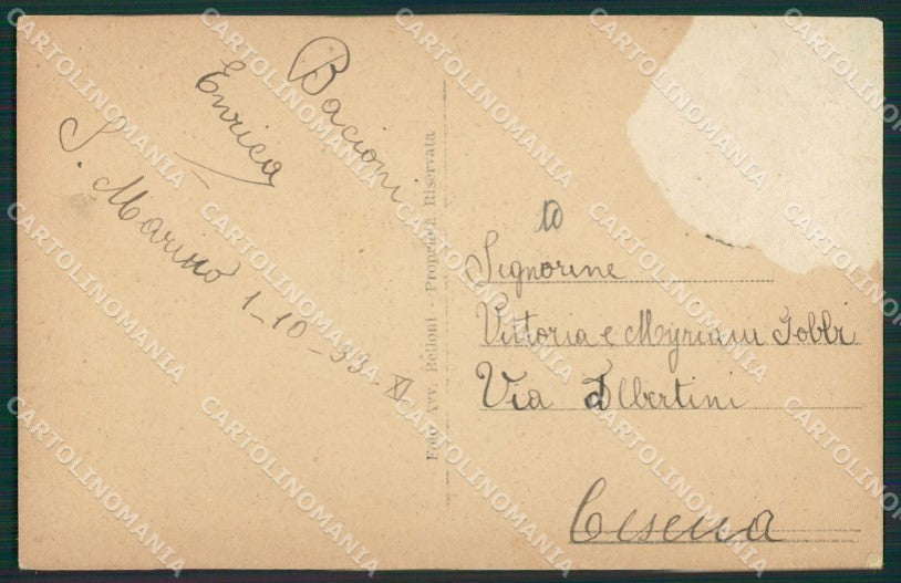 San Marino ABRASA cartolina MQ5292 – retro
