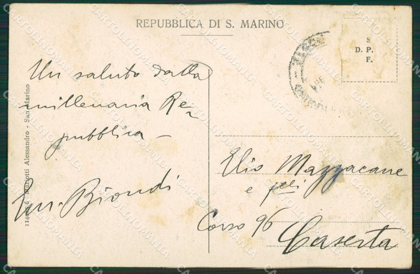San Marino cartolina MQ5293 – retro