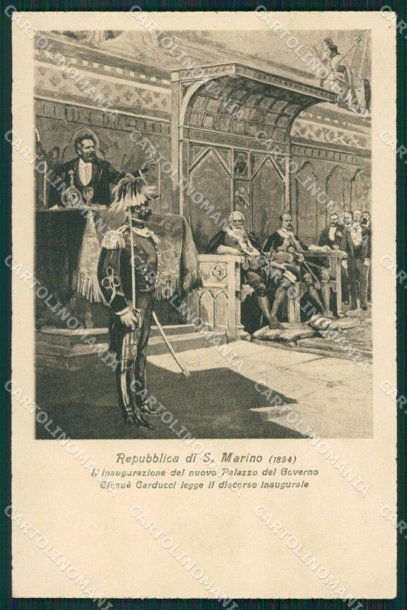 San Marino Carducci cartolina MQ5296 – fronte