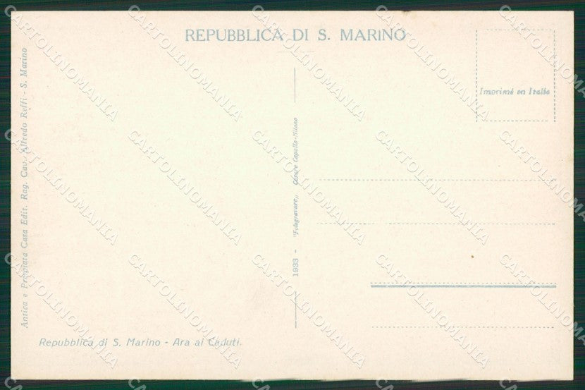 San Marino Chiaro di Luna cartolina MQ5300 – retro