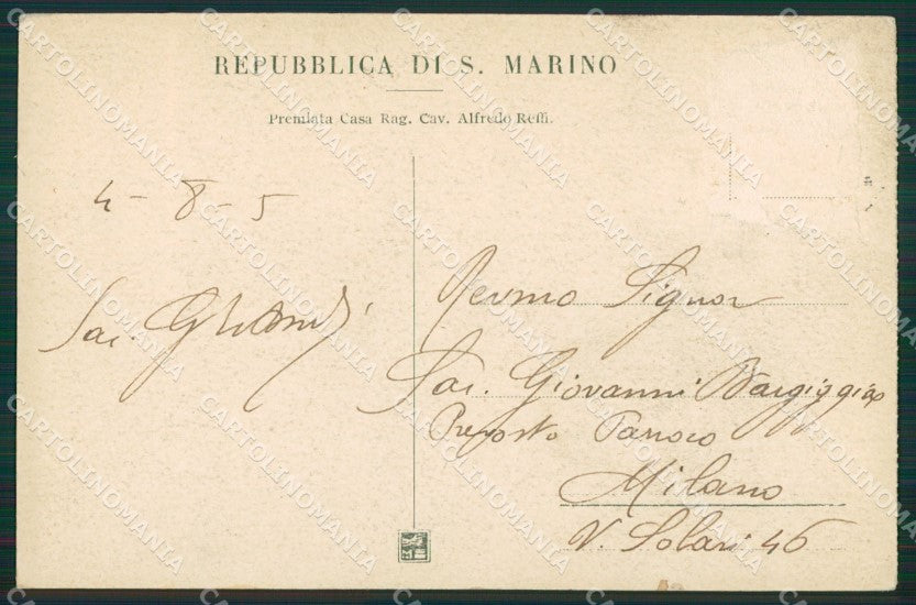 San Marino ABRASA cartolina MQ5321 – retro