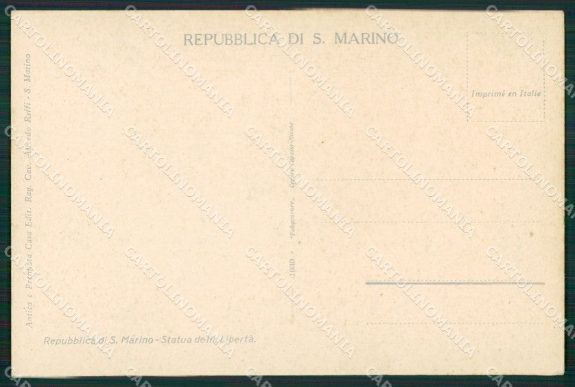 San Marino Chiaro di Luna cartolina MQ5359 – retro
